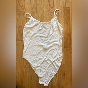 ASOS backless white bodysuit size 6
